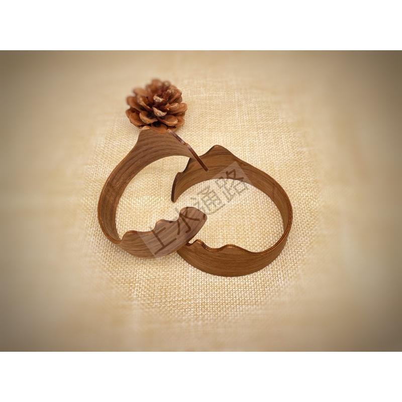 台灣現貨 7.0cm、7.3cm 山型核桃木杯套陶瓷水杯、公道杯防燙杯套防滑套耐熱隔熱圈中式公道杯握把套胡桃隔熱杯套-細節圖6