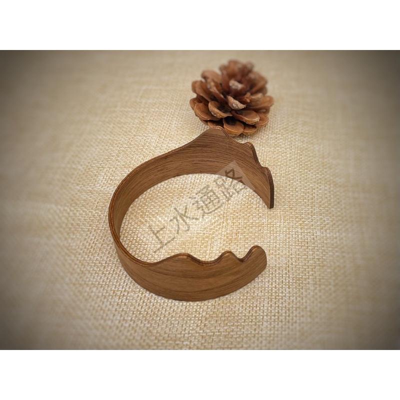 台灣現貨 7.0cm、7.3cm 山型核桃木杯套陶瓷水杯、公道杯防燙杯套防滑套耐熱隔熱圈中式公道杯握把套胡桃隔熱杯套-細節圖7