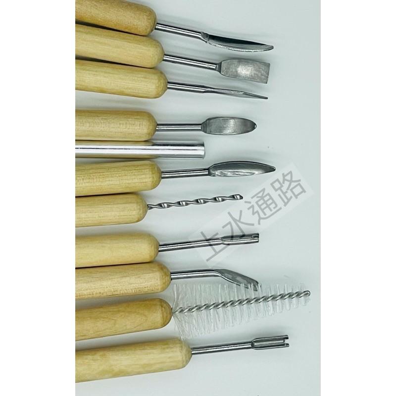 11件雕塑工具套裝  、七本針、 泥塑 油泥 軟陶 陶藝工具、 精雕油泥、造型工具 、輕黏土 陶土工具 手作工具-細節圖4