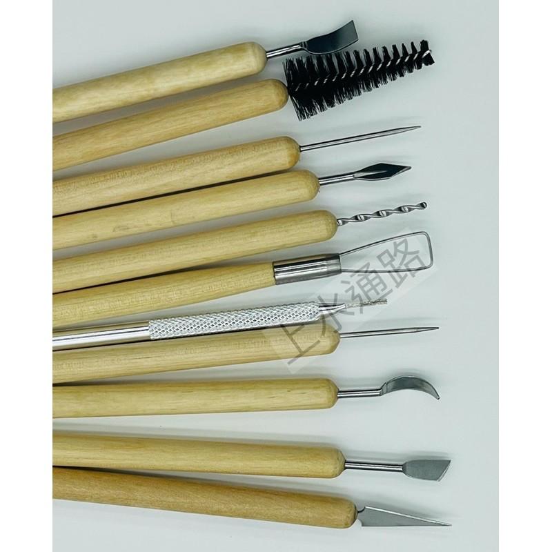 11件雕塑工具套裝  、七本針、 泥塑 油泥 軟陶 陶藝工具、 精雕油泥、造型工具 、輕黏土 陶土工具 手作工具-細節圖5