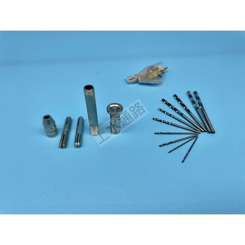 台灣現貨 手捻鑽 含10種尺吋鑽頭 diy工具 鑽孔工具打孔工具手撚鑽手動鑽孔器 戰錘磁化鑽孔擴孔鑽文玩工具打孔手鑽工具-細節圖5