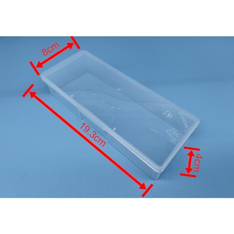 透明收納盒 塑膠盒PVC 塑膠盒透明 收納盒  透明長方形工具盒  塑料收納盒 儲物盒 美甲工具盒 飾品收納盒-細節圖5