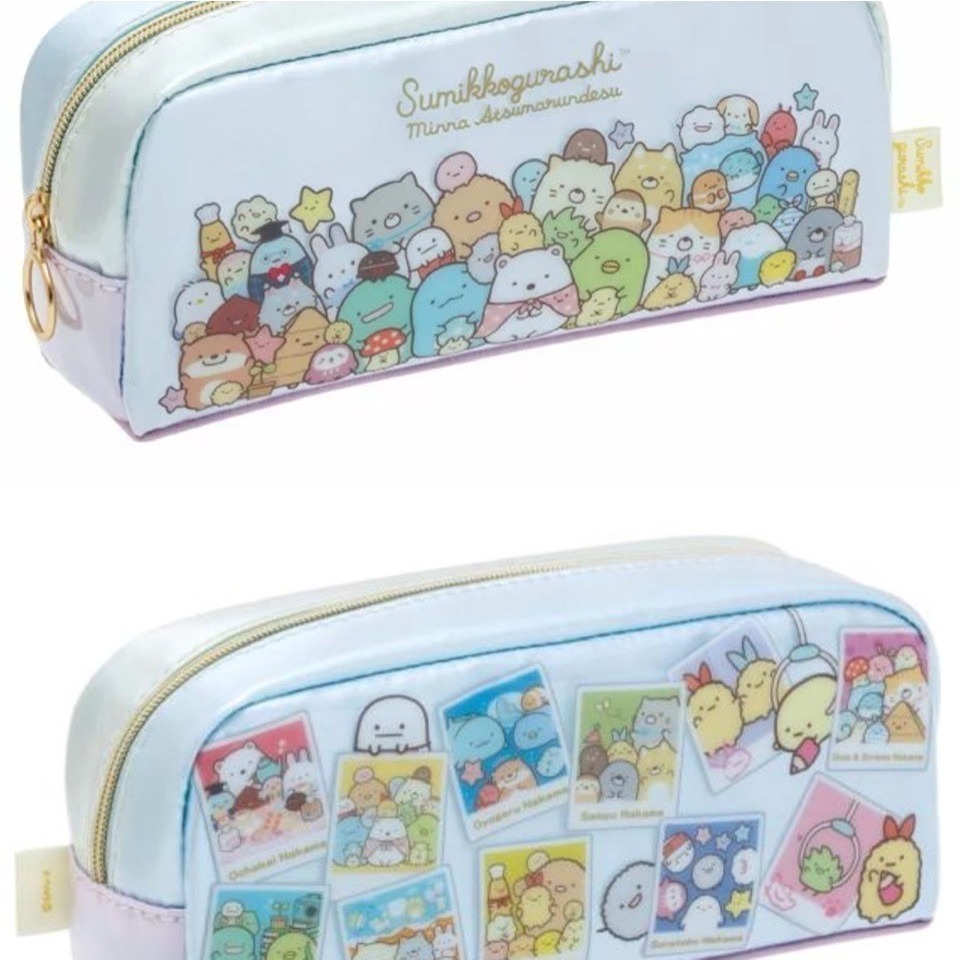 🔥現貨 日本購回 正版授權 SAN-X 角落生物 角落小夥伴 防水 拉鍊 鉛筆盒 筆袋 收納袋 化妝包-細節圖2