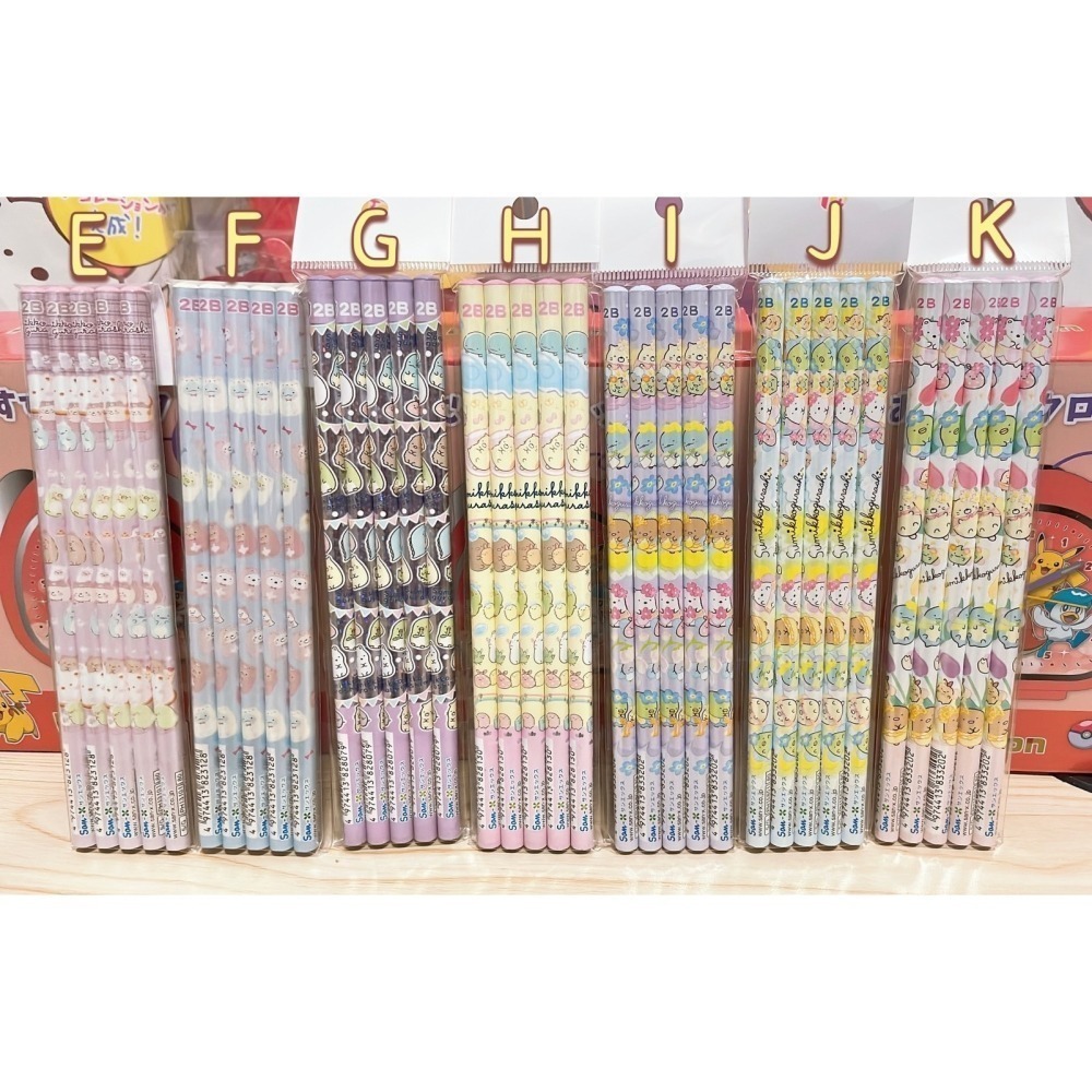 🔥現貨 日本購回 日本製 正版授權 角落生物 角落小夥伴 鉛筆 B HB 2B 一包五支-細節圖2