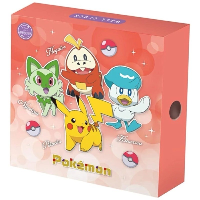 🔥24H出貨 現貨 日本正版 Pokemon 精靈寶可夢 皮卡丘 寶可夢 30CM 連續秒針 靜音 時鐘 掛鐘 壁鐘-細節圖5