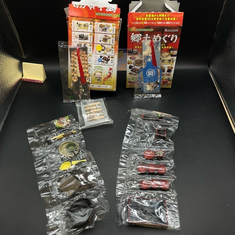 2005 re-ment 全10種 鄉土美食 鄉土料理 食玩 盒玩 大阪燒 東京 北海道 哈密瓜-細節圖3
