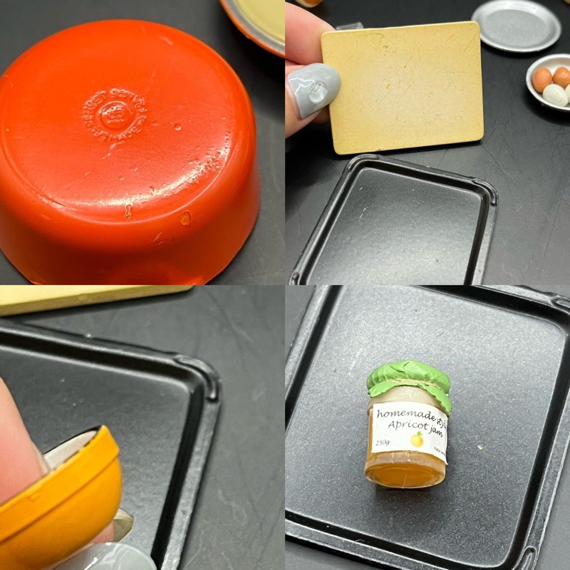 2004 rement 散件 隱藏 食玩 盒玩 點心廚房 牛角麵包 果醬 草莓蛋糕 蘋果派 餅乾 鬆餅-細節圖2