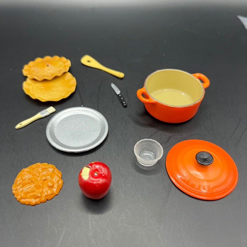 2004 rement 散件 隱藏 食玩 盒玩 點心廚房 牛角麵包 果醬 草莓蛋糕 蘋果派 餅乾 鬆餅-規格圖5