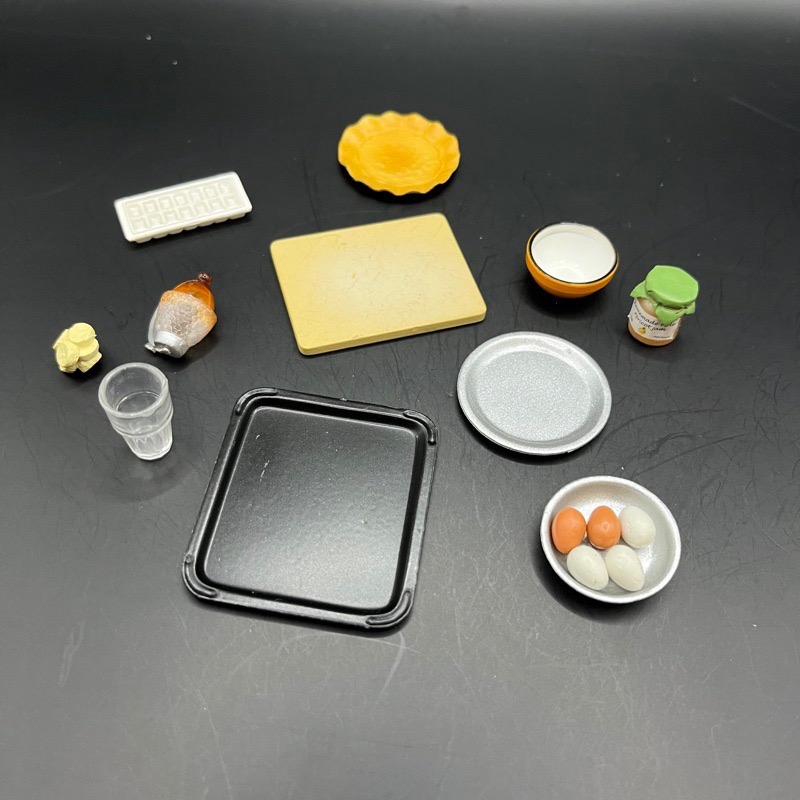 2004 rement 散件 隱藏 食玩 盒玩 點心廚房 牛角麵包 果醬 草莓蛋糕 蘋果派 餅乾 鬆餅-規格圖5