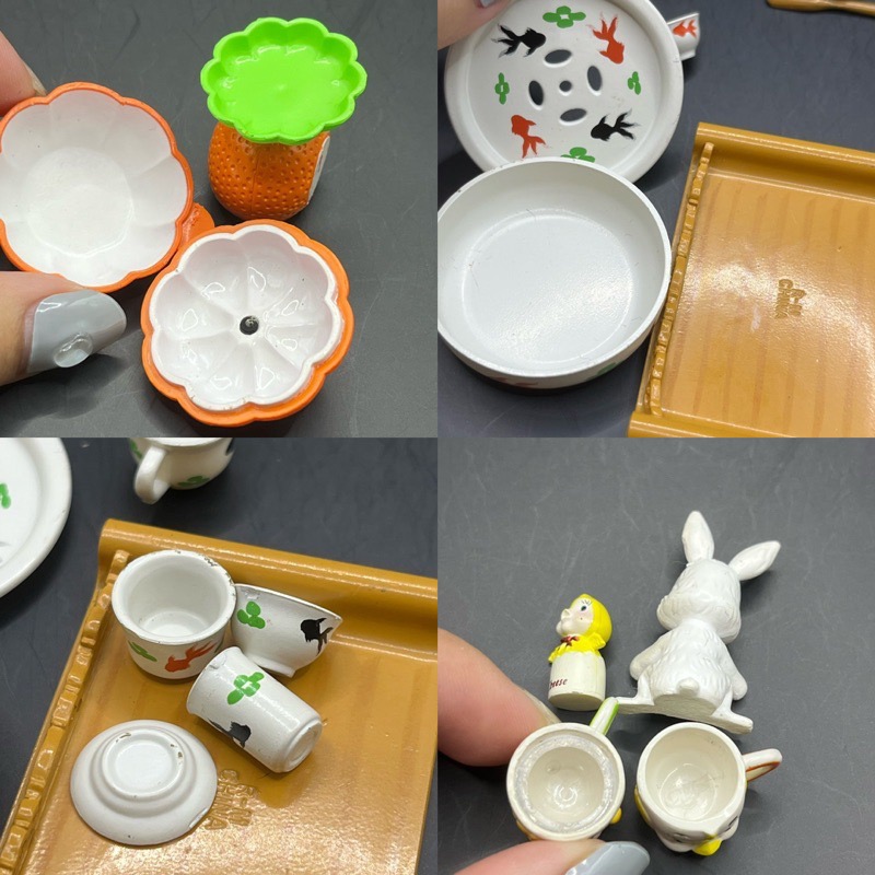 2006 rement 食玩盒玩 散件 童話王國 國的食器 香菇 愛麗絲 金魚食器-細節圖2