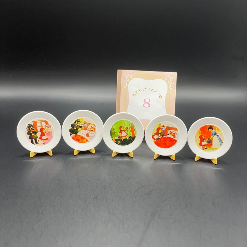 2006 rement 食玩盒玩 散件 童話王國 國的食器 香菇 愛麗絲 金魚食器-規格圖4