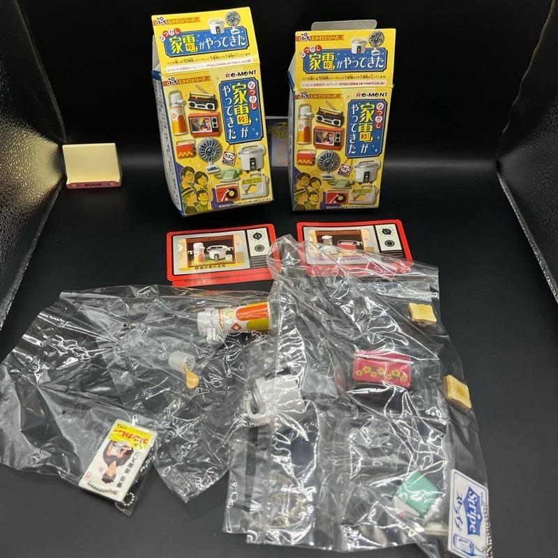2006 re-ment 懷舊家電 全十種 電視 電話  熱水器 復古家電 食玩 盒玩-細節圖2