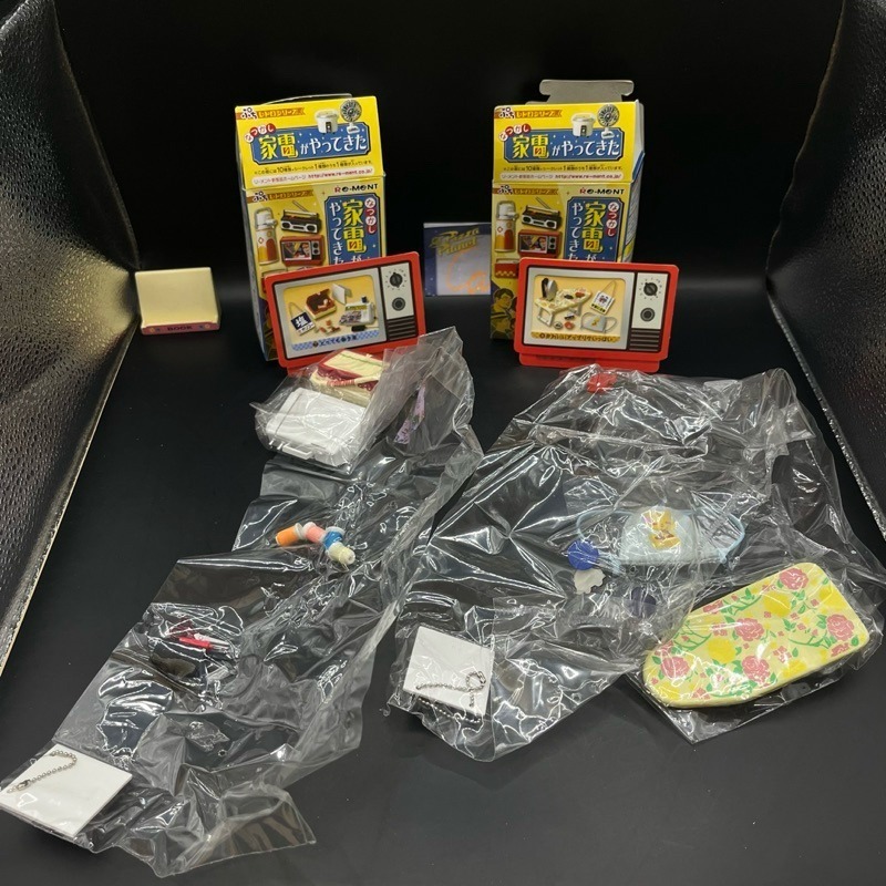 2006 re-ment 懷舊家電 全十種 電視 電話  熱水器 復古家電 食玩 盒玩-細節圖5