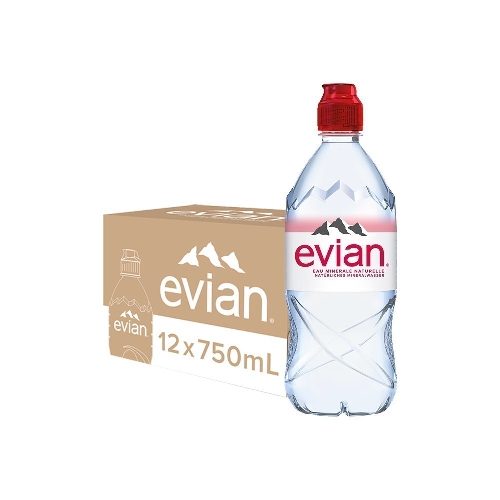 evian依雲 天然礦泉水(運動瓶蓋750ml/12入)┃官方直營-細節圖11