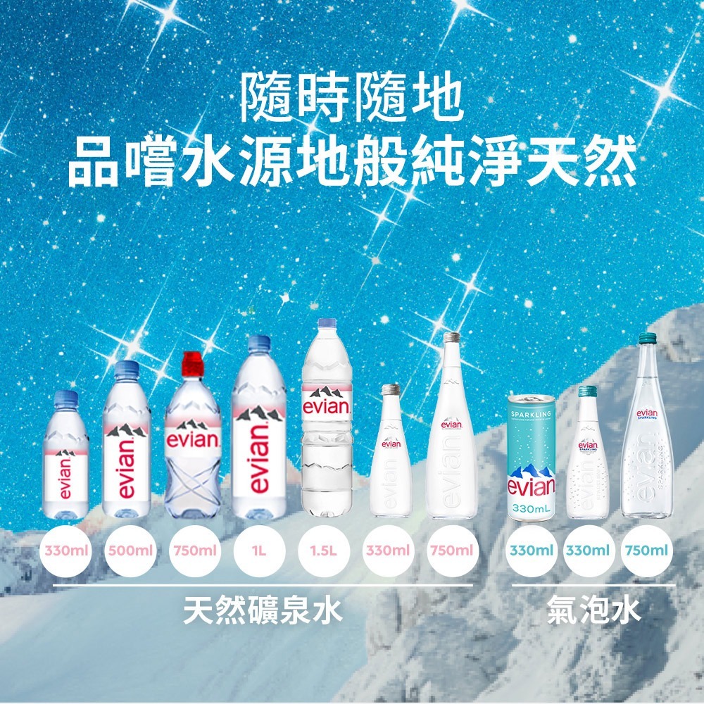 evian依雲 氣泡礦泉水(鋁罐330ml/24入)┃官方直營-細節圖6