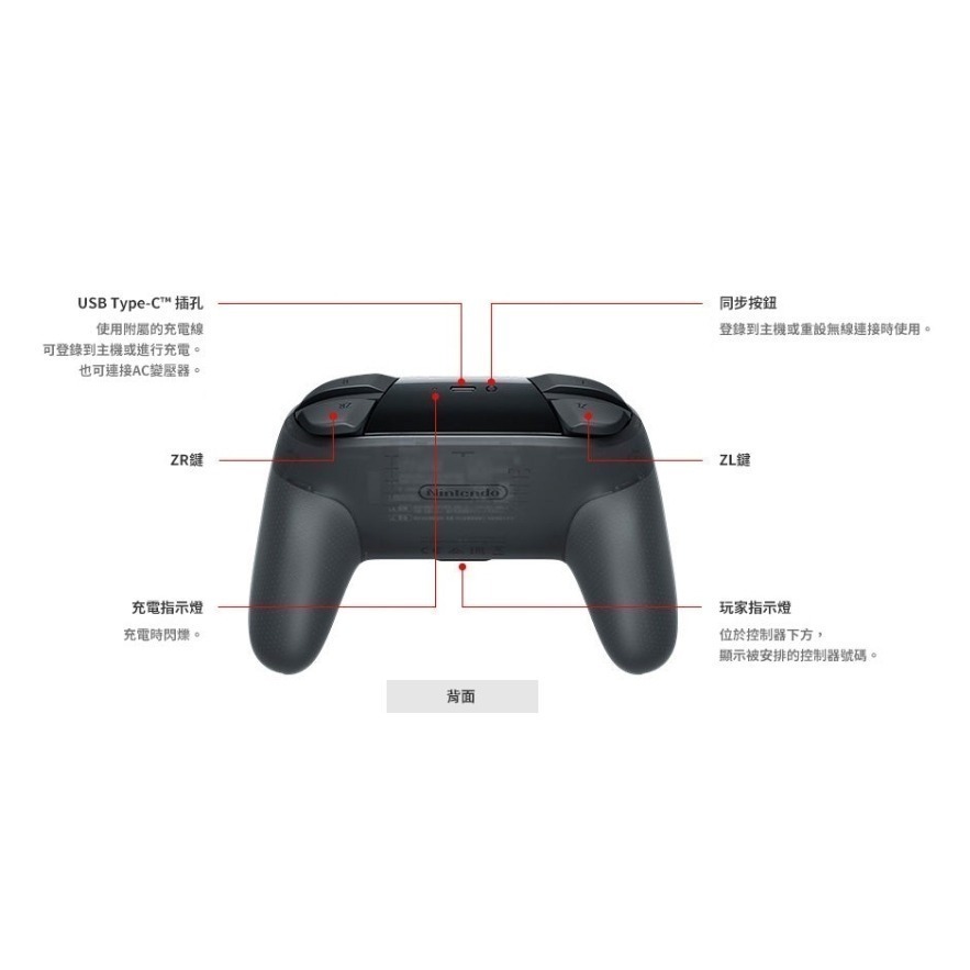 【任天堂 Nintendo】Switch Pro 手把 原廠 PRO 手把 控制器 台灣公司貨 【吾須省工作室】-細節圖4