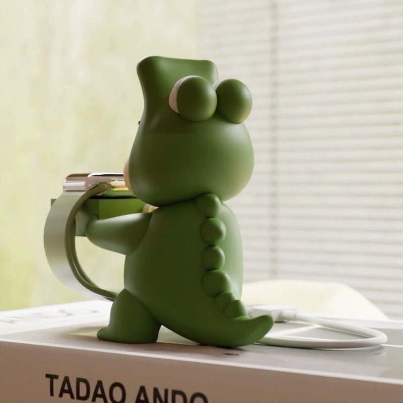 可愛蠟筆小新充電座applewatch充電底座蘋果手錶充電支架適用擺件玩具禮物公仔男生女生展示帥氣-細節圖2