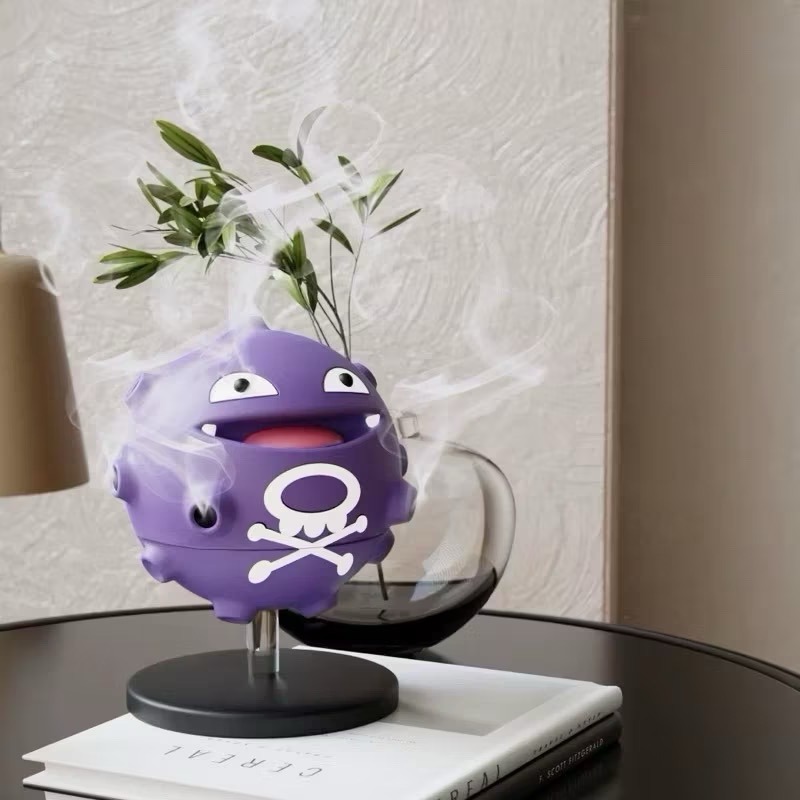 滿額折扣 安全樹脂非塑膠 創意瓦斯彈 鬼斯 七龍珠歐  香爐，蚊香盒子直徑約18 CM  附鐵盤 交換禮物 抽獎-細節圖2