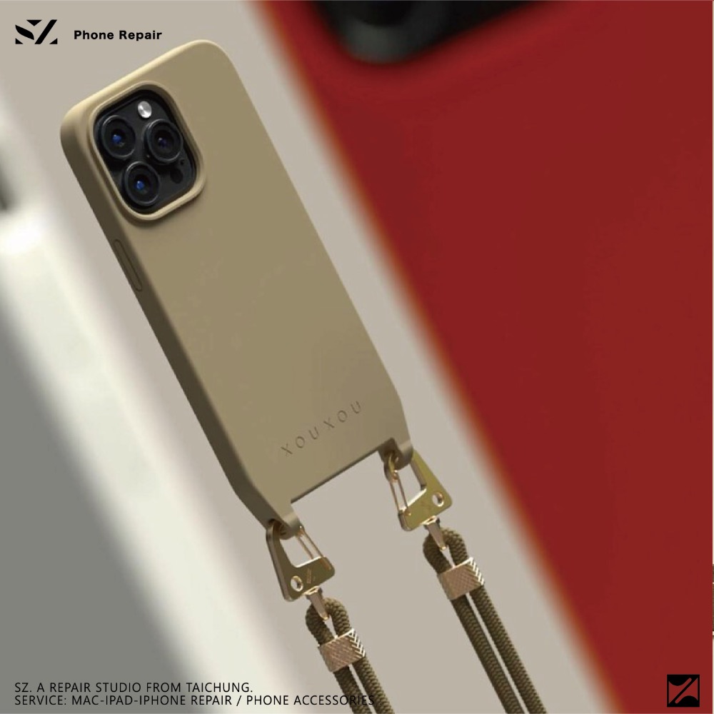 XOUXOU / FARBE 掛繩款手機殼 MagSafe 【iPhone 14系列】實色款-細節圖3