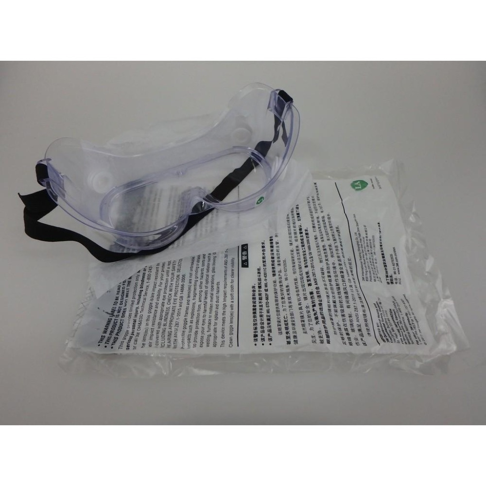 【現貨王】3M 護目鏡  透明防霧鏡  全新-細節圖3