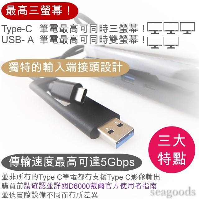 【Dell】戴爾 D6000 D6000s媒體槽插座 USBC USB3.0 Hub轉接器 DISPLAYLINK 筆電-細節圖4