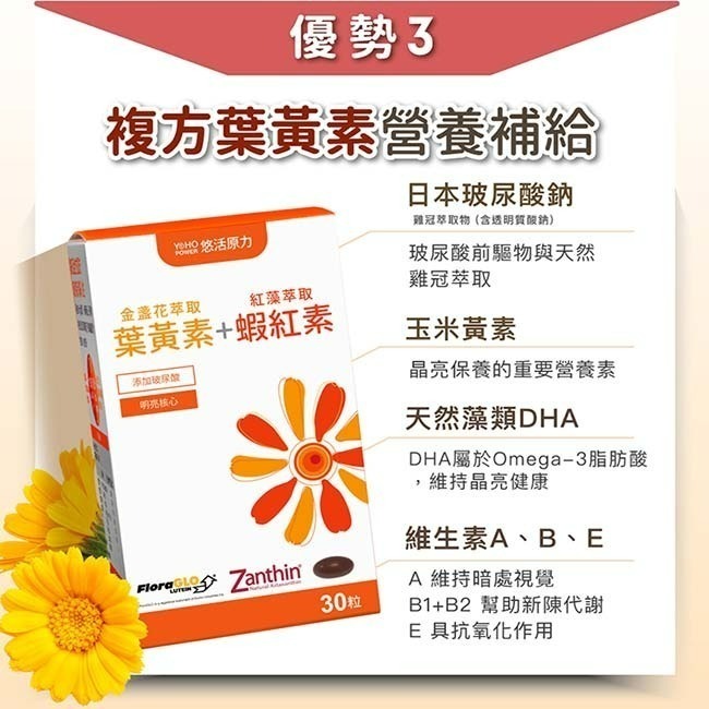 【預購】悠活原力 金盞花萃取葉黃素+紅藻萃取蝦紅素複方軟膠囊30粒【瑞昌藥局】017875-細節圖7