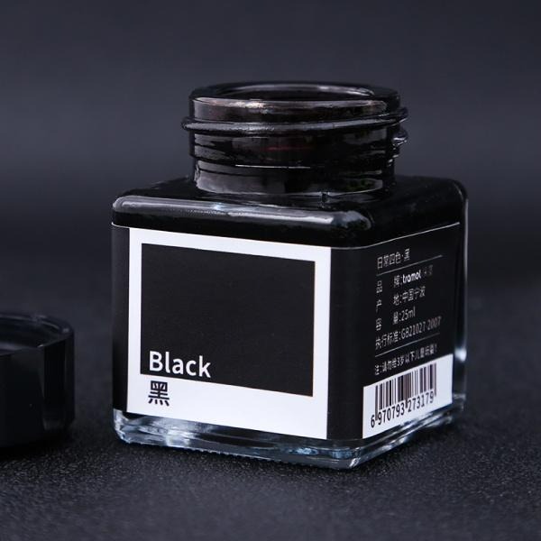 RAYRAYGO 采墨 tramol【日常四色墨水】25ml 黑/藍/紅/藍黑 鋼筆 繪畫練字 基礎色 不含粉 非碳素-細節圖3