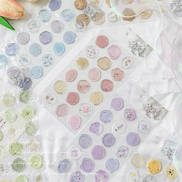 RAYRAYGO【火漆封印裝飾貼】12款 浮雕貼紙 火漆貼紙 封口貼 信封貼紙 手帳貼紙 裝飾貼紙 喜帖貼紙-細節圖3