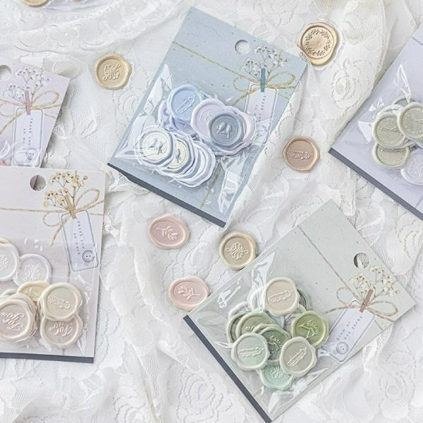 RAYRAYGO【火漆封印裝飾貼】12款 浮雕貼紙 火漆貼紙 封口貼 信封貼紙 手帳貼紙 裝飾貼紙 喜帖貼紙-細節圖6