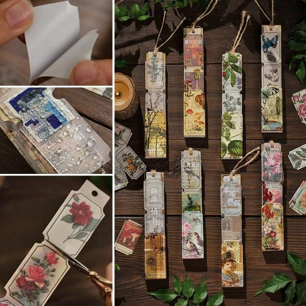 RAYRAYGO 語閒 貼紙【西西里玫瑰系列】8款 紙質 票券造型 復古貼紙 植物貼紙 懷舊插畫 手帳裝飾 拼貼素材-細節圖8