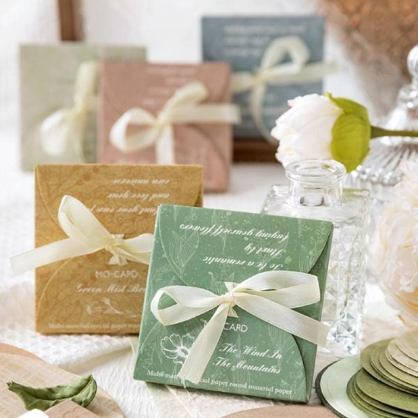 RAYRAYGO 陌墨 便簽【安然向風系列】6款 無膠 多材質 圓形素材紙 MEMO 便條紙 吊卡 手帳裝飾 拼貼素材-細節圖8