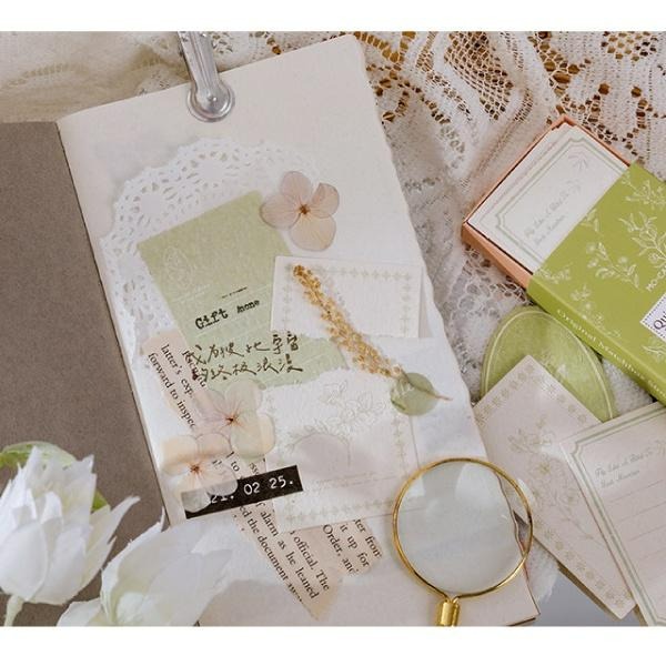 RAYRAYGO 陌墨 立體浮雕 便簽【萬物森林系列】6款 火柴盒裝 吊牌 小卡 手帳裝飾 拼貼素材 留言卡 植物圖案-細節圖8