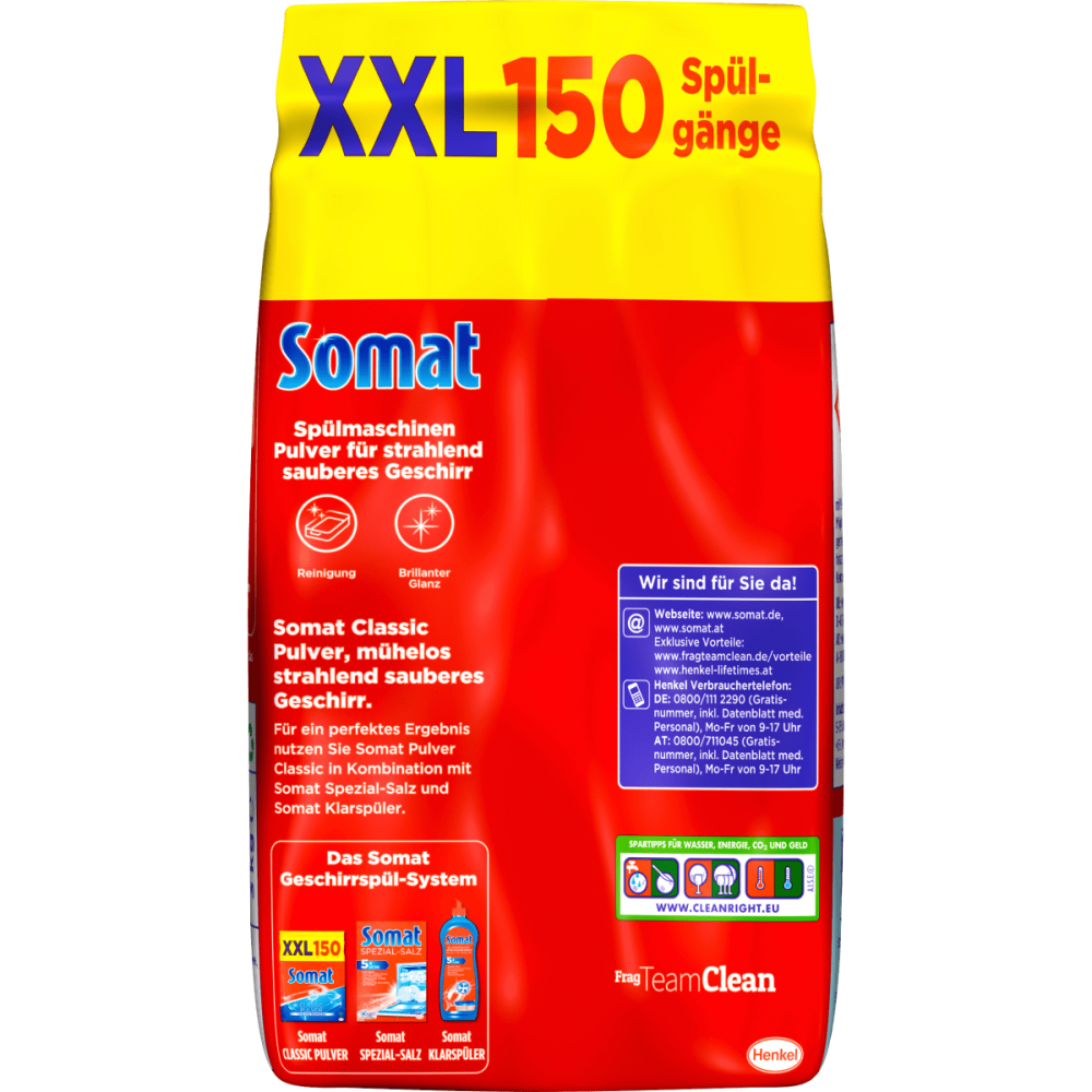 台灣現貨 德國直送Somat 洗碗機專用 強效濃縮洗碗粉 Henkel 漢高 環保 低溫洗淨 finish-細節圖4