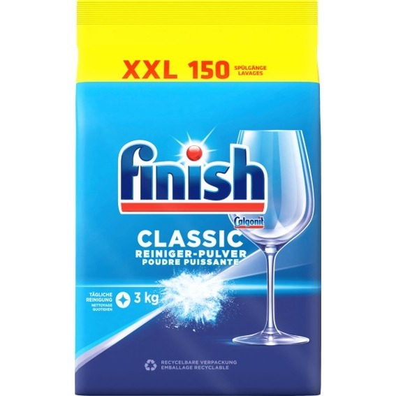德國直送 Finish 新版濃縮洗碗粉 3kg 3公斤 洗碗錠 德國版 濃縮洗碗粉 經典-細節圖3