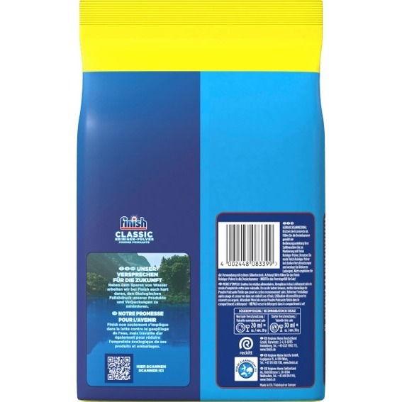 德國直送 Finish 新版濃縮洗碗粉 3kg 3公斤 洗碗錠 德國版 濃縮洗碗粉 經典-細節圖4