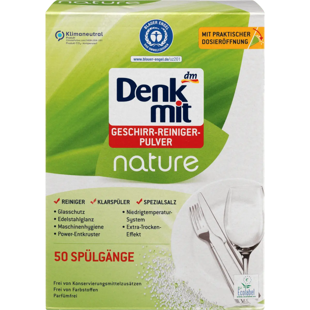 德國現貨 Denkmit 洗碗機天然環保無味洗碗粉 無香味 無防腐劑 純天然 無毒 nature-細節圖3
