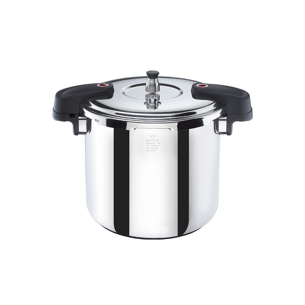 【Buffalo牛頭牌】雅適商用快鍋15L (壓力鍋 304不鏽鋼 SGS檢測安全無毒 電磁爐 IH爐 營業用)-細節圖2