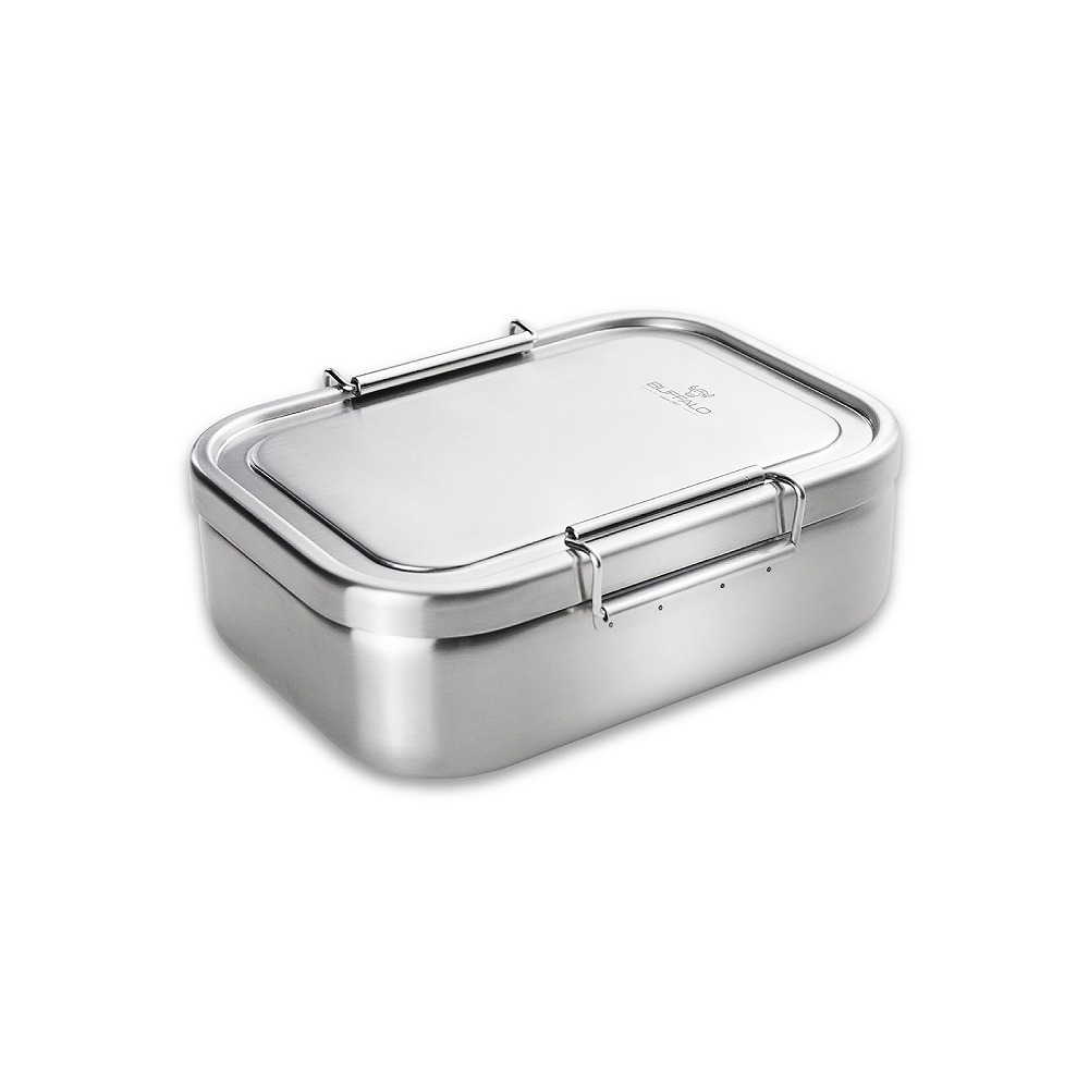 【Buffalo牛頭牌】雅潔便當盒1.2L(IH.電磁爐適用/304不鏽鋼)-細節圖2