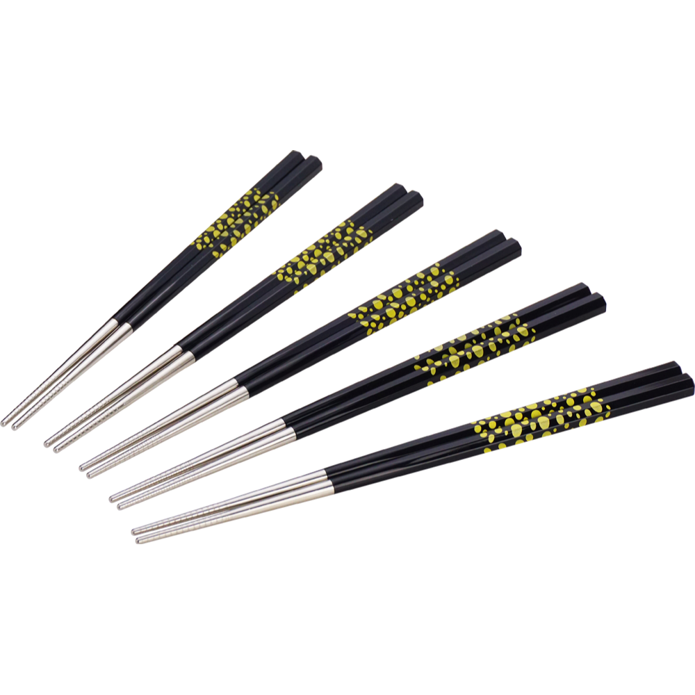 【Buffalo牛頭牌】雅潔不鏽鋼複合筷八角21cm5入, 304不鏽鋼筷,環保筷,食品級 實心不銹鋼-細節圖3