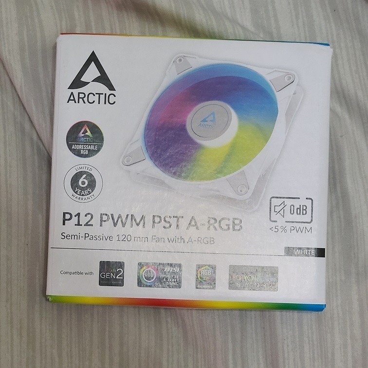 全新 OR 二手 Arctic p12 pwm pst argb 白 (台灣保固六年~非水貨)-細節圖2