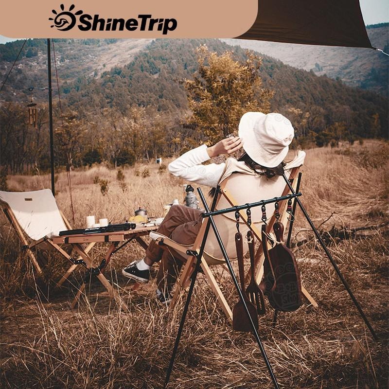 【台灣24H出貨】ShineTrip 山趣 三角置物架 多功能吊掛架 三腳架 三角折疊架 三角置物掛架 露營掛架 吊掛架-細節圖2