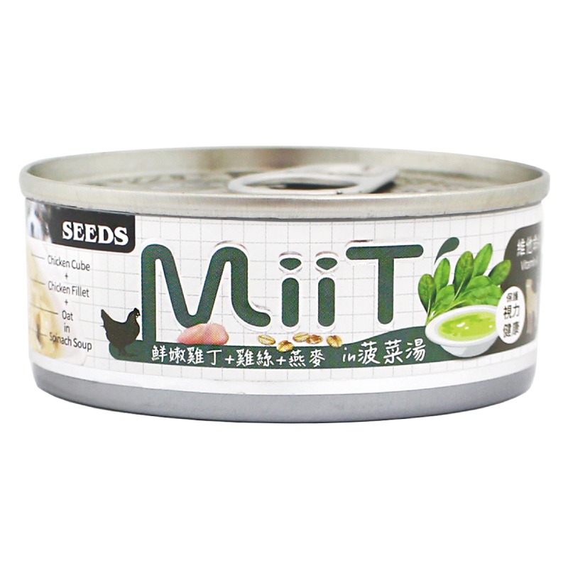 惜時 SEEDS MiiT 有雞愛犬機能湯罐 80g 狗罐 狗罐頭 湯罐 狗湯罐 機能湯罐 犬罐-規格圖2