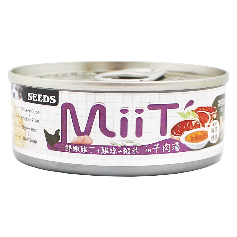 惜時 SEEDS MiiT 有雞愛犬機能湯罐 80g 狗罐 狗罐頭 湯罐 狗湯罐 機能湯罐 犬罐-規格圖2