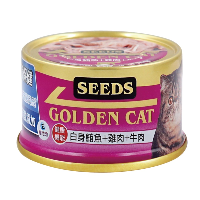 Seeds 惜時 GOLDEN CAT 特級機能黃金貓罐 85g 貓罐頭 貓罐-規格圖2