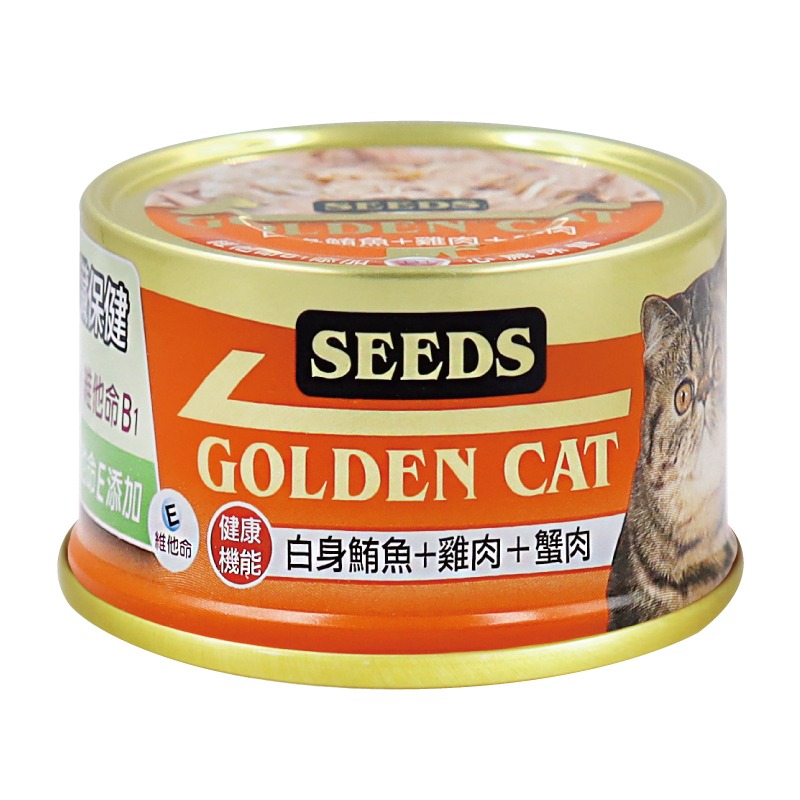 Seeds 惜時 GOLDEN CAT 特級機能黃金貓罐 85g 貓罐頭 貓罐-規格圖2