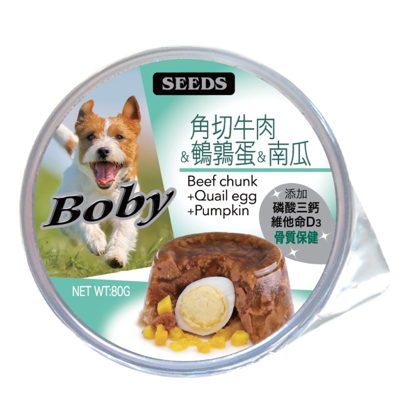 惜時 SEEDS Boby 特級機能愛犬餐罐 80g 狗罐頭 犬罐頭 狗罐 機能罐頭 狗餐罐 全齡犬-規格圖2