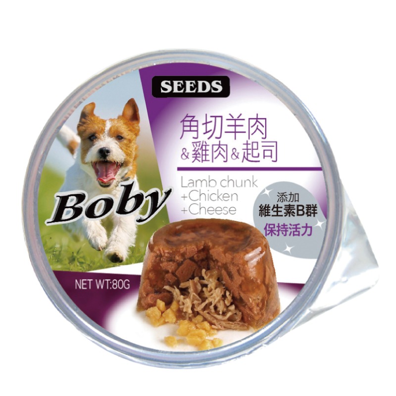 惜時 SEEDS Boby 特級機能愛犬餐罐 80g 狗罐頭 犬罐頭 狗罐 機能罐頭 狗餐罐 全齡犬-規格圖2