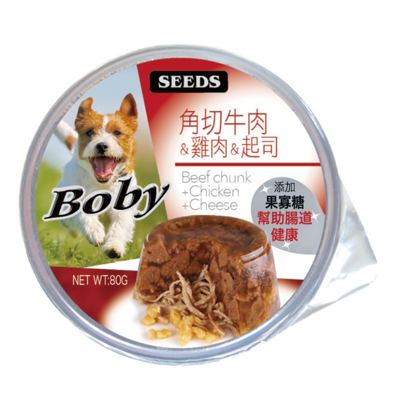 惜時 SEEDS Boby 特級機能愛犬餐罐 80g 狗罐頭 犬罐頭 狗罐 機能罐頭 狗餐罐 全齡犬-規格圖2