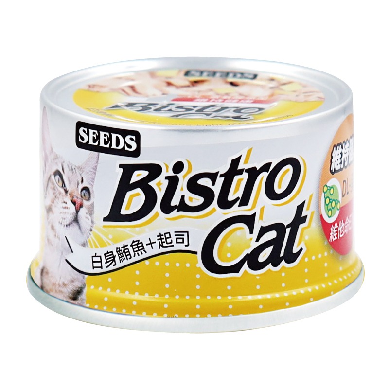 Seeds 惜時 Bistro Cat 特級銀貓健康罐 80g  貓罐 貓咪罐頭 銀貓罐-規格圖2