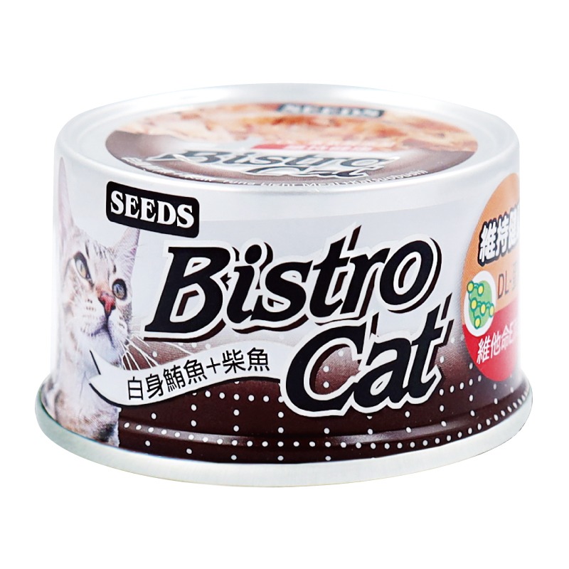 Seeds 惜時 Bistro Cat 特級銀貓健康罐 80g  貓罐 貓咪罐頭 銀貓罐-規格圖2